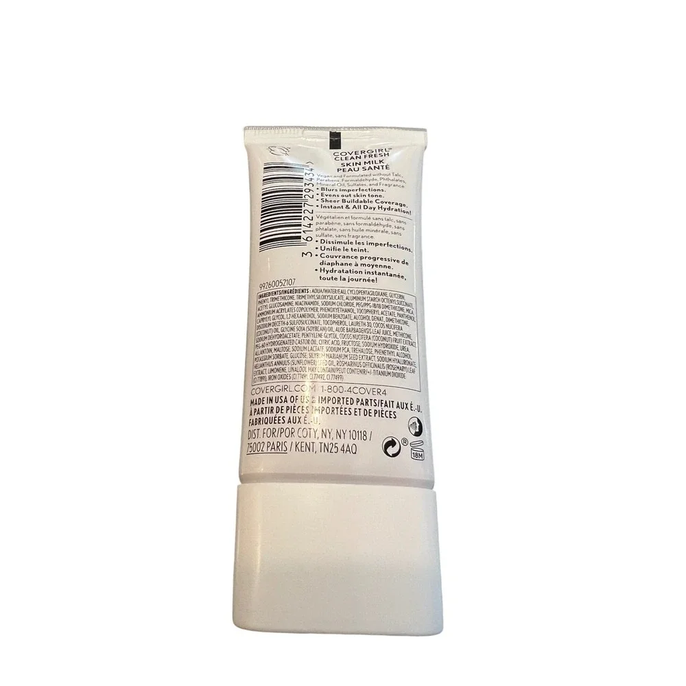 CoverGirl Clean Fresh Skin Milk Foundation‎ 590 Tan Rich Dewy 1oz Vegan